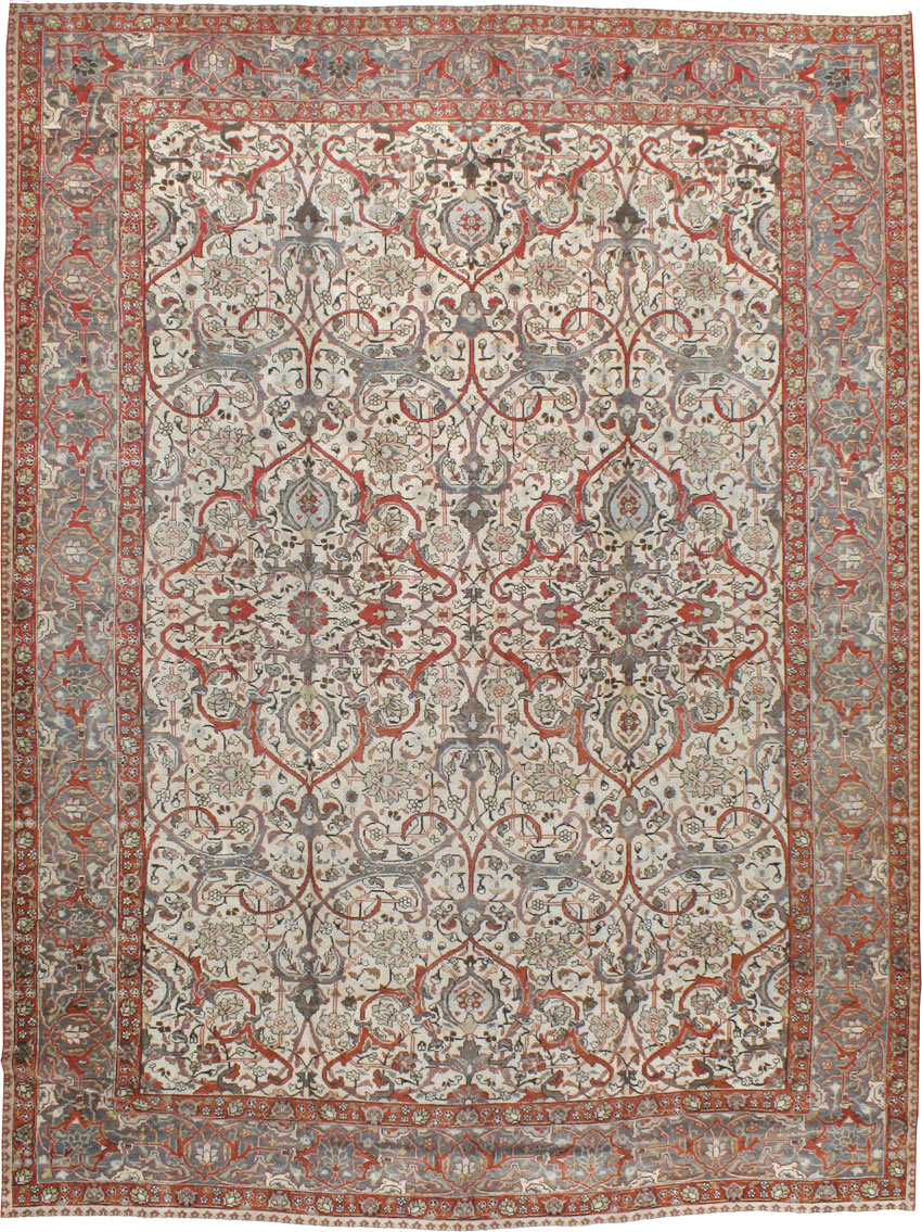 Vintage Persian Tabriz Carpet, No.20056 - Staging