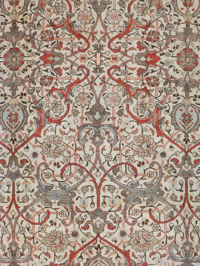 Vintage Persian Tabriz Carpet, No.20056 - Staging