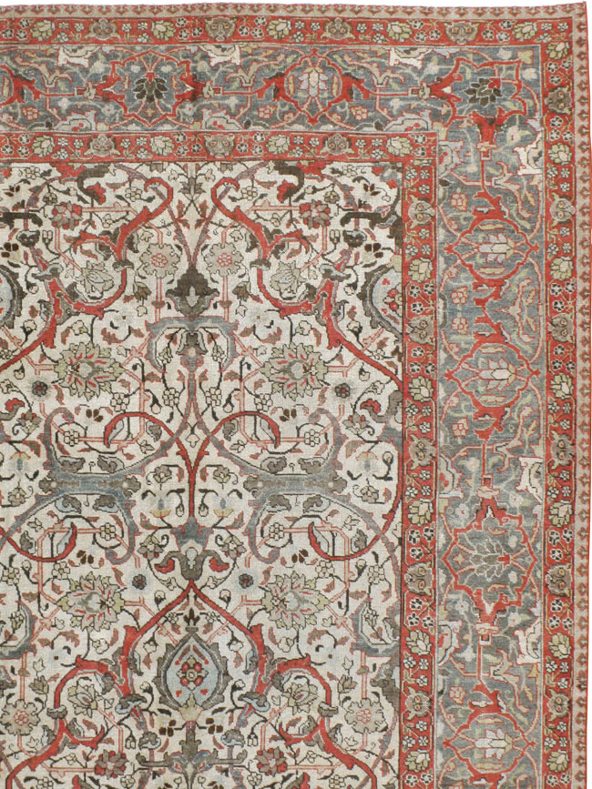 Vintage Persian Tabriz Carpet, No.20056 - Staging