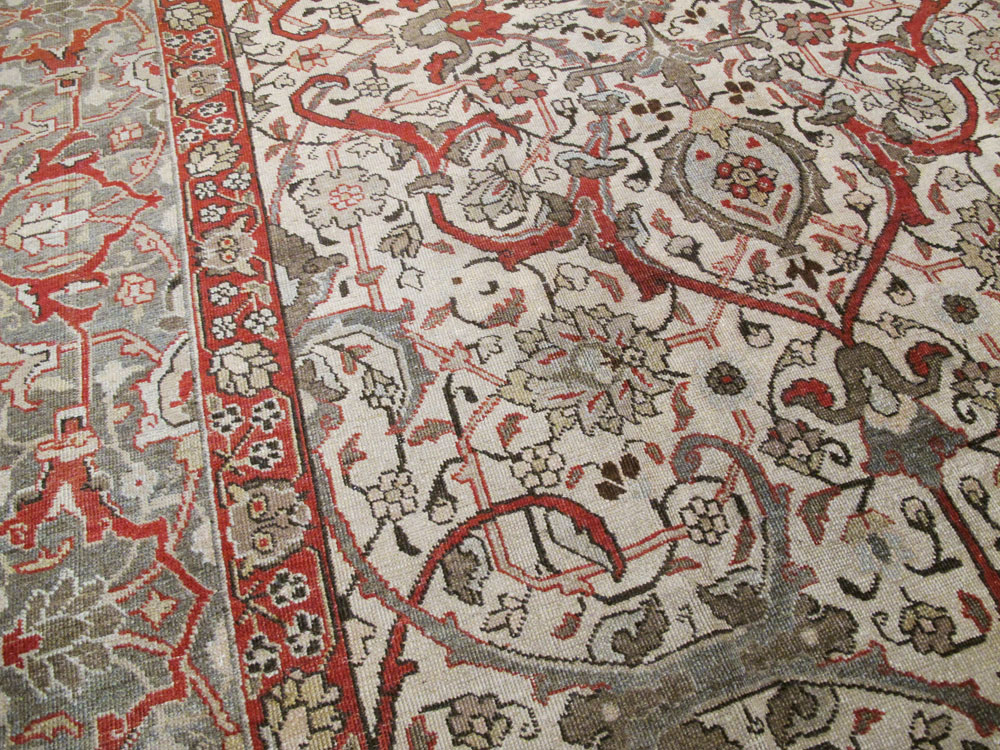 Vintage Persian Tabriz Carpet, No.20056 - Staging