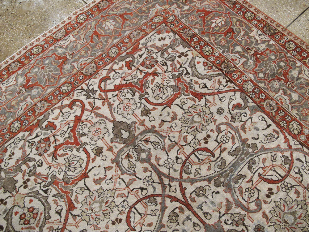 Vintage Persian Tabriz Carpet, No.20056 - Staging