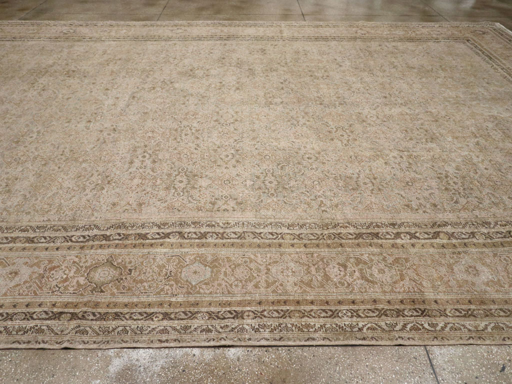 Antique Persian Mahal Large Oversize Carpet, No.20060 - Staging
