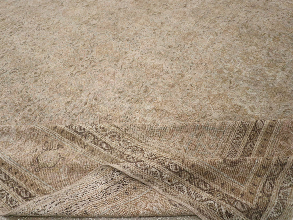 Antique Persian Mahal Large Oversize Carpet, No.20060 - Staging