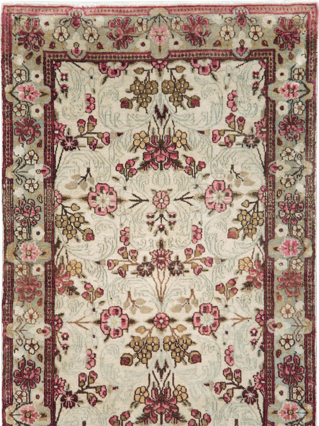 Vintage Persian Lavar Kerman Runner, No.20072 - Staging