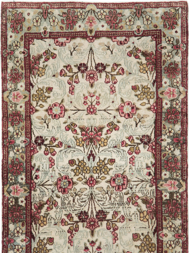 Vintage Persian Lavar Kerman Runner, No.20072 - Staging