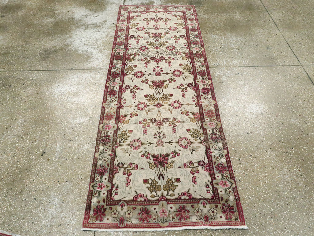 Vintage Persian Lavar Kerman Runner, No.20072 - Staging