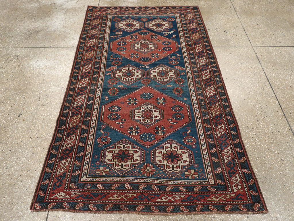 Antique Caucasian Kazak Rug, No.20077 - Staging