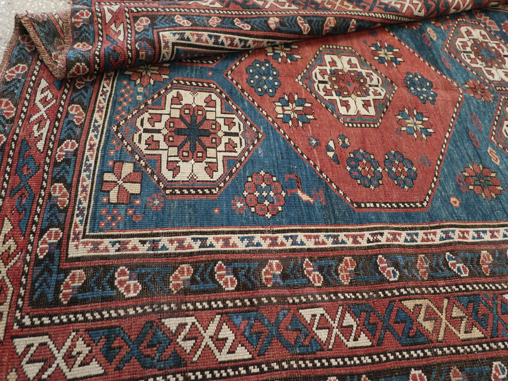 Antique Caucasian Kazak Rug, No.20077 - Staging