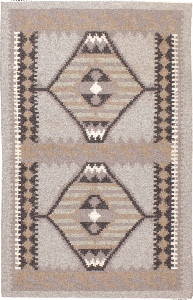 Vintage Turkish Flat-weave Kilim, No.20086 - Staging