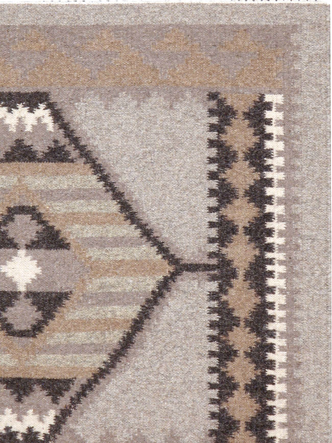 Vintage Turkish Flat-weave Kilim, No.20086 - Staging