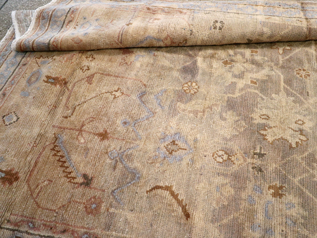 Antique Turkish Oushak Carpet, No.20093 - Staging