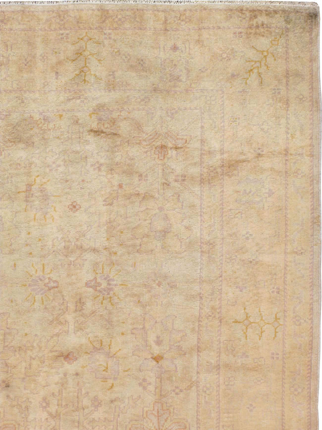 Antique Turkish Oushak Carpet, No.20105 - Staging