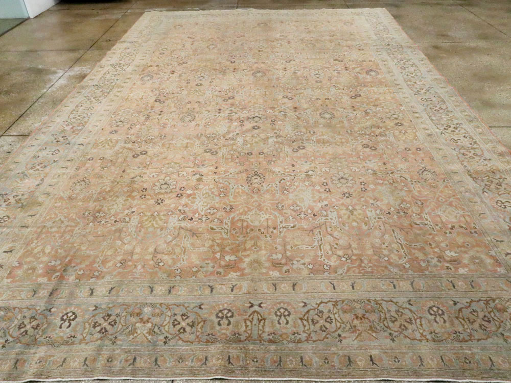 Antique Persian Tabriz Carpet, No.20106 - Staging