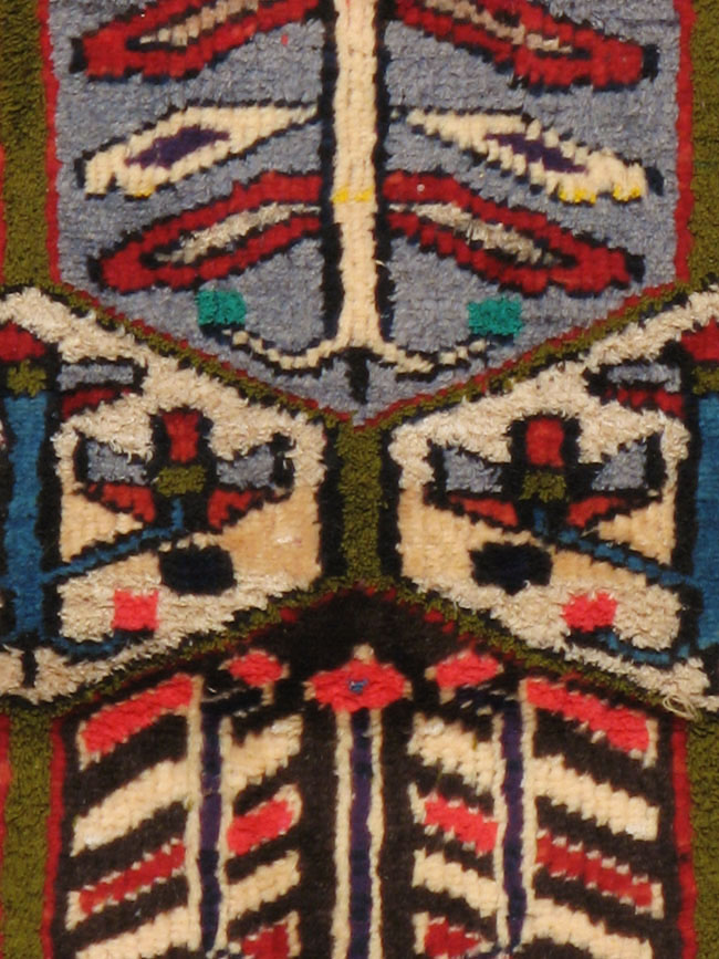 Vintage Persian Hamadan Rug, No.20107 - Staging