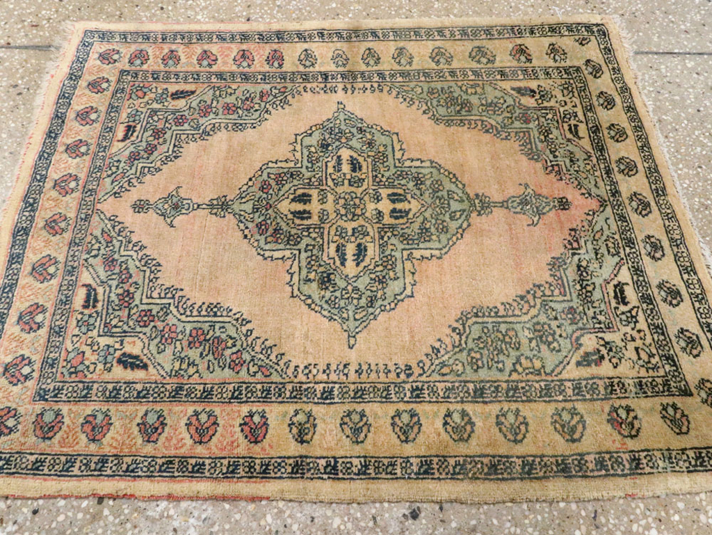 Antique Persian Tabriz Hagi Jalili Rug, No.20118 - Staging
