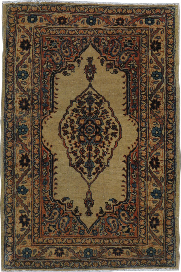 Antique Persian Tabriz Hagi Jalili Rug, No.20120 - Staging