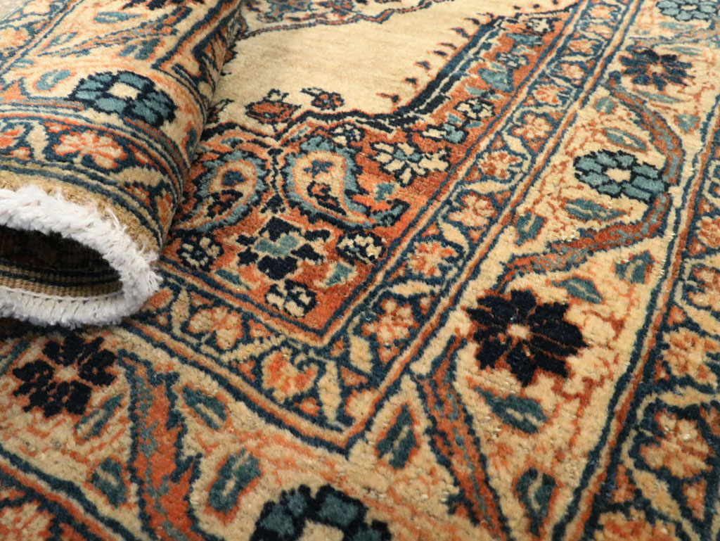 Antique Persian Tabriz Hagi Jalili Rug, No.20120 - Staging