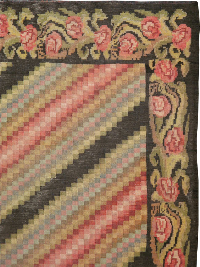 Vintage Turkish Anatolian Kilim, No.20127 - Staging