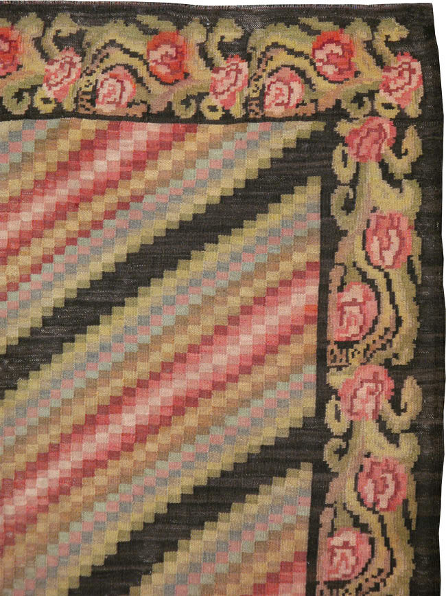 Vintage Turkish Anatolian Kilim, No.20127 - Staging