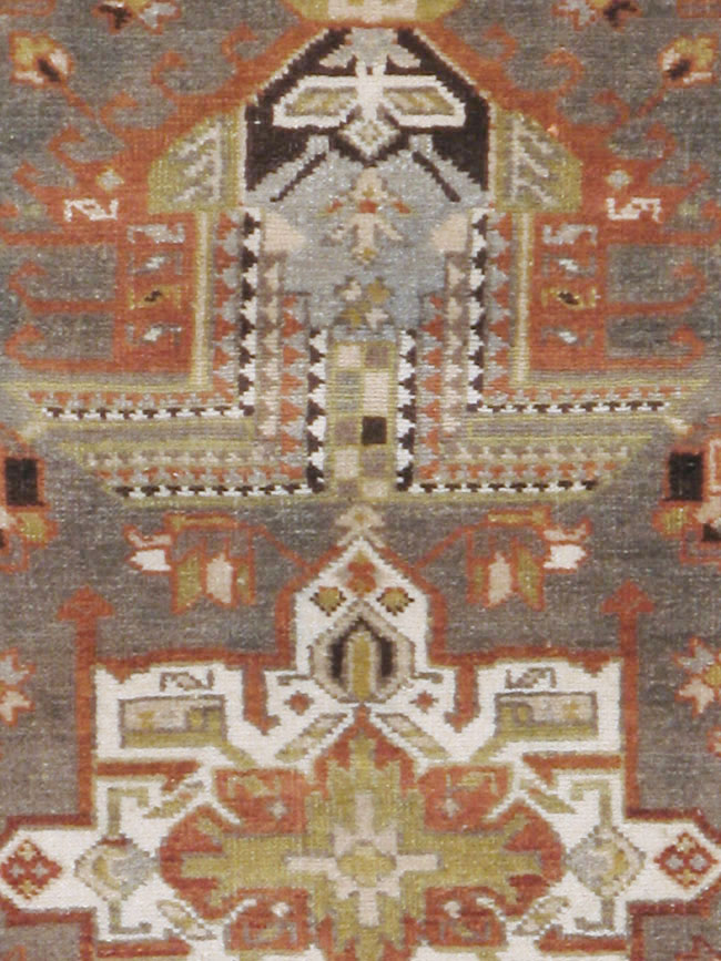 Antique Persian Heriz Runner, No.20130 - Staging
