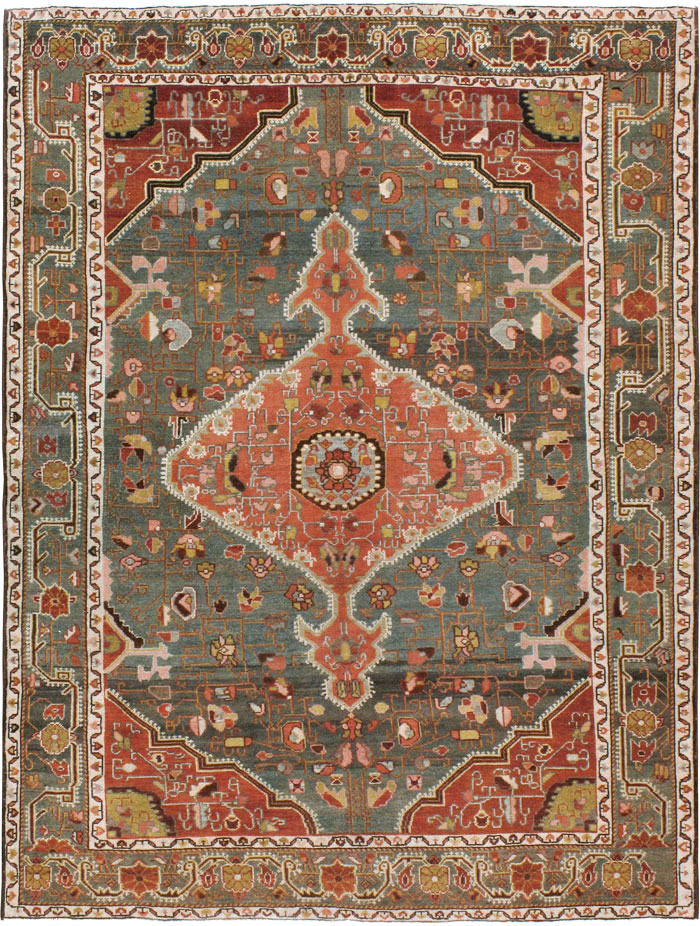 Antique Persian Malayer Rug, No.20135 - Staging