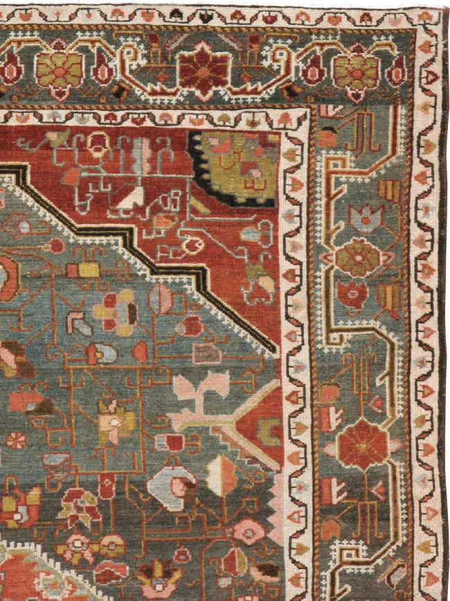Antique Persian Malayer Rug, No.20135 - Staging