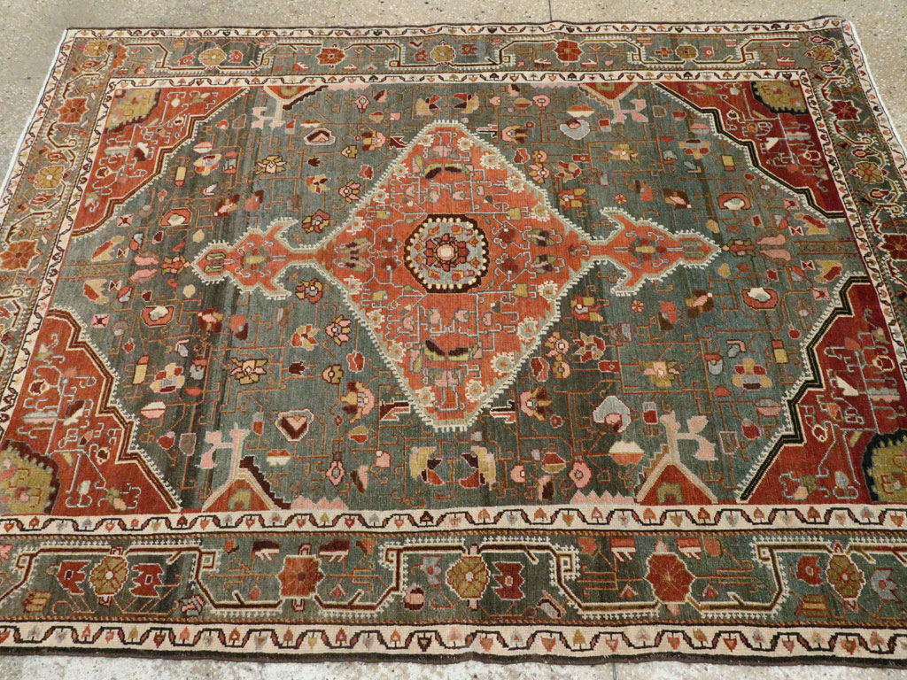 Antique Persian Malayer Rug, No.20135 - Staging