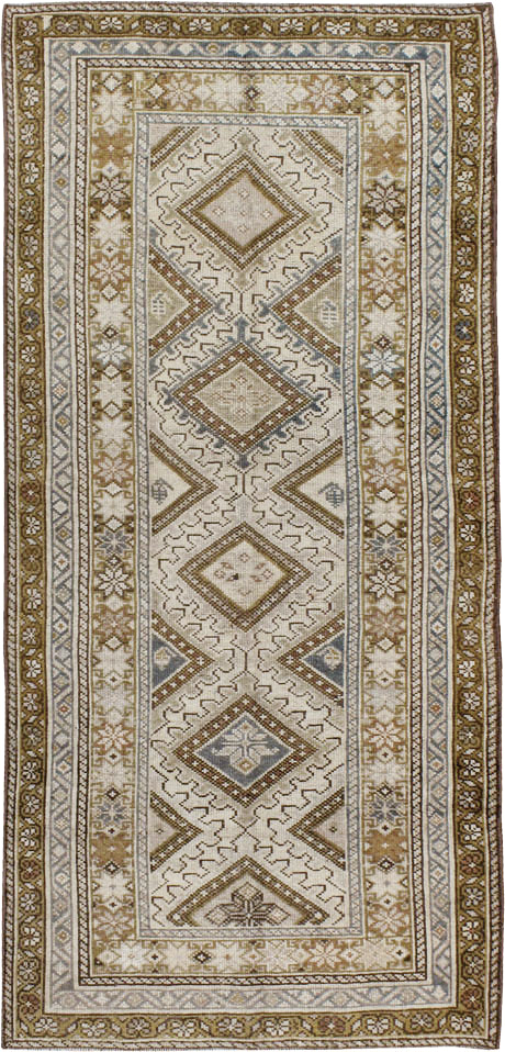 Antique Persian Kurdish Rug, No.20137 - Staging