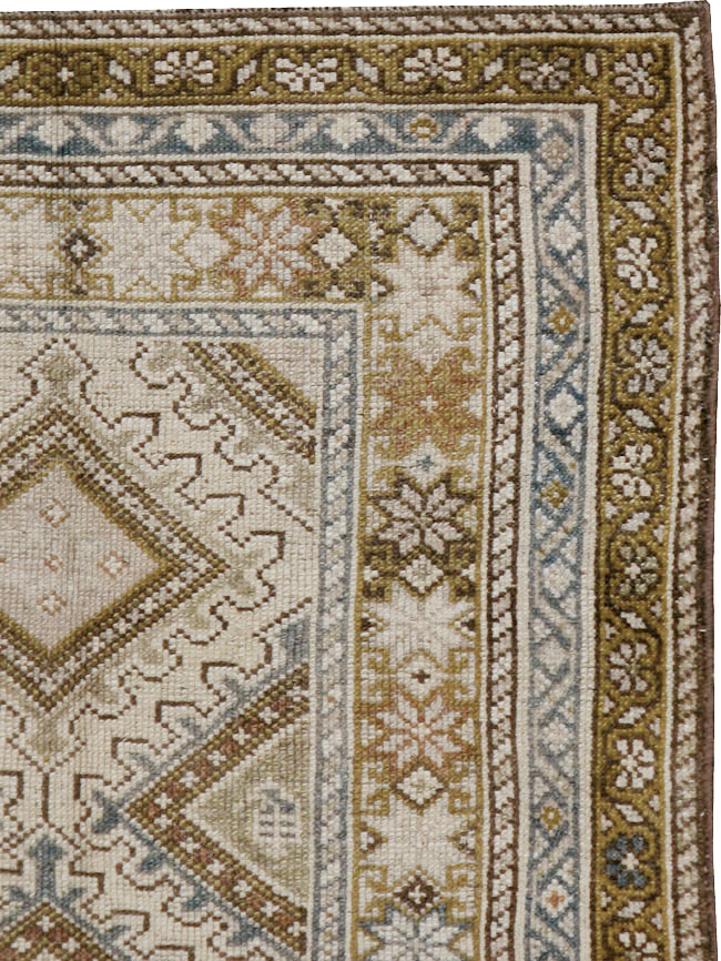 Antique Persian Kurdish Rug, No.20137 - Staging