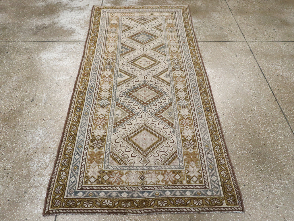 Antique Persian Kurdish Rug, No.20137 - Staging