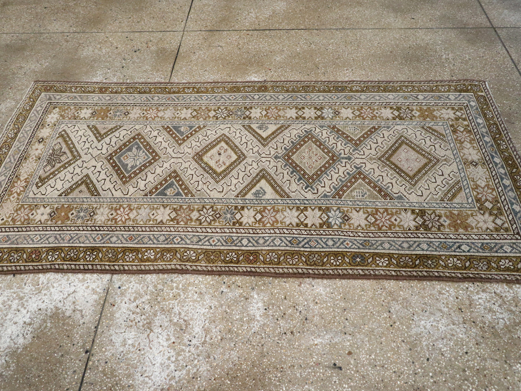 Antique Persian Kurdish Rug, No.20137 - Staging