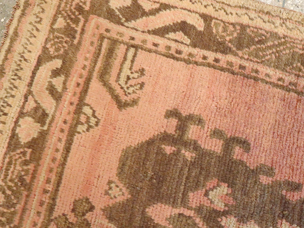 Antique Turkish Oushak Rug, No.20140 - Staging