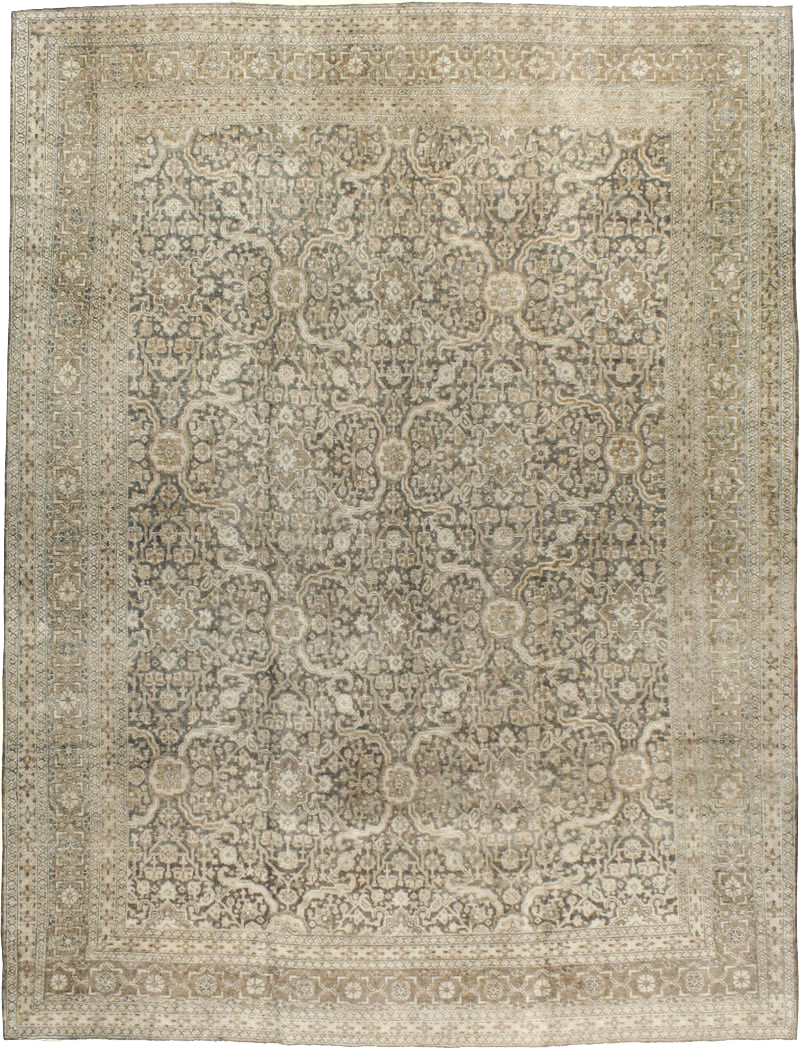 Antique Persian Tabriz Carpet, No.20159 - Staging