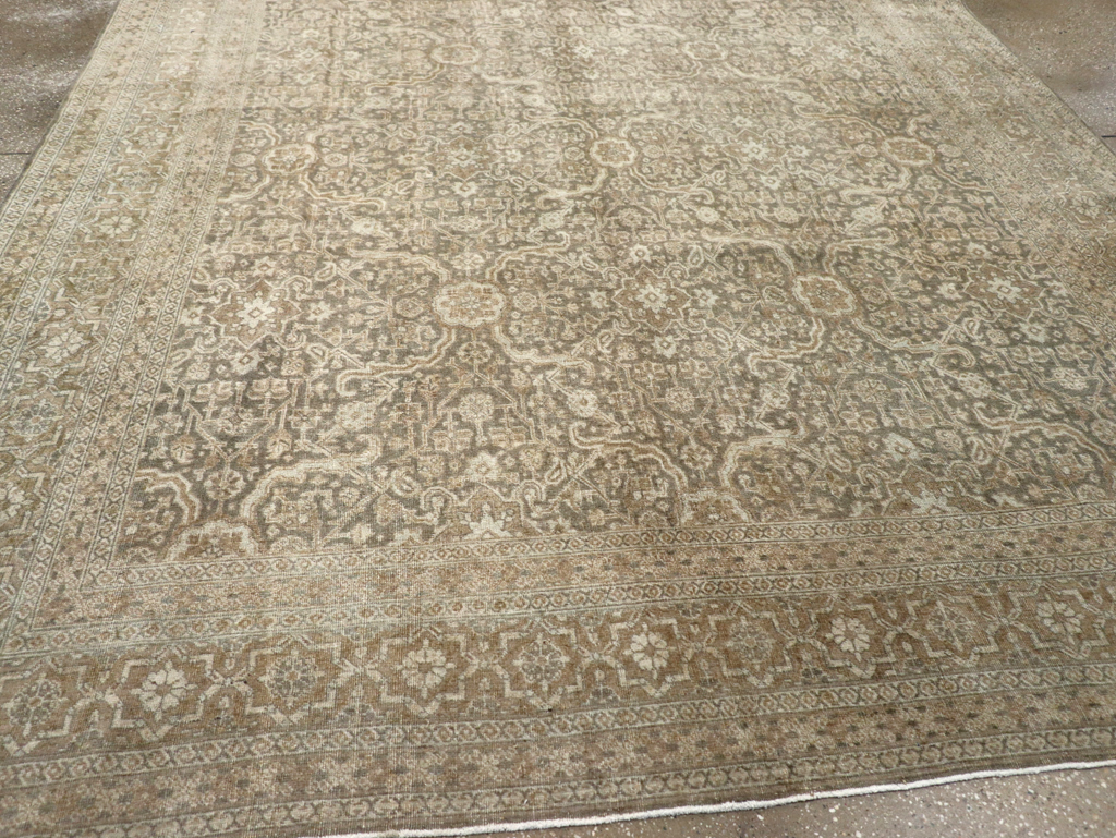Antique Persian Tabriz Carpet, No.20159 - Staging