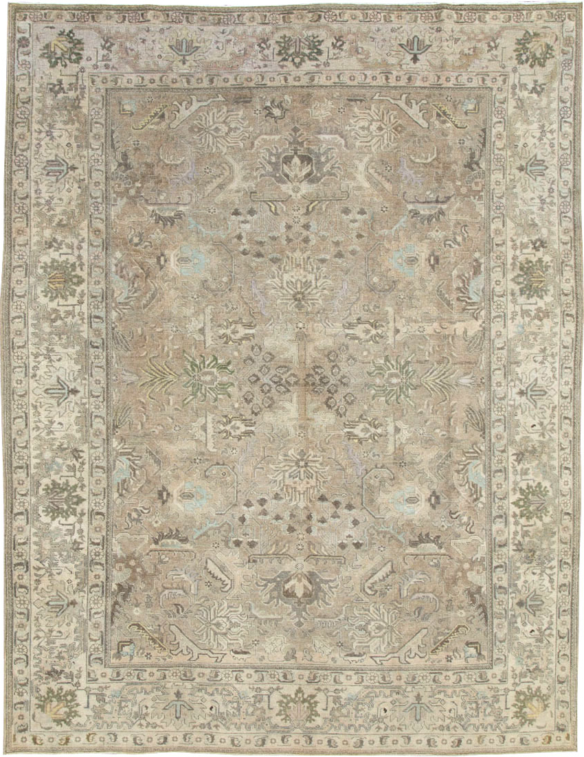 Vintage Persian Tabriz Carpet, No.20165 - Staging