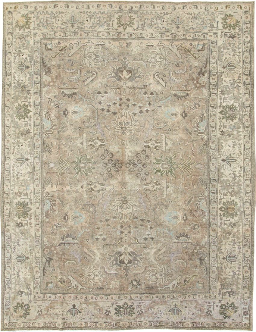 Vintage Persian Tabriz Carpet, No.20165 - Staging