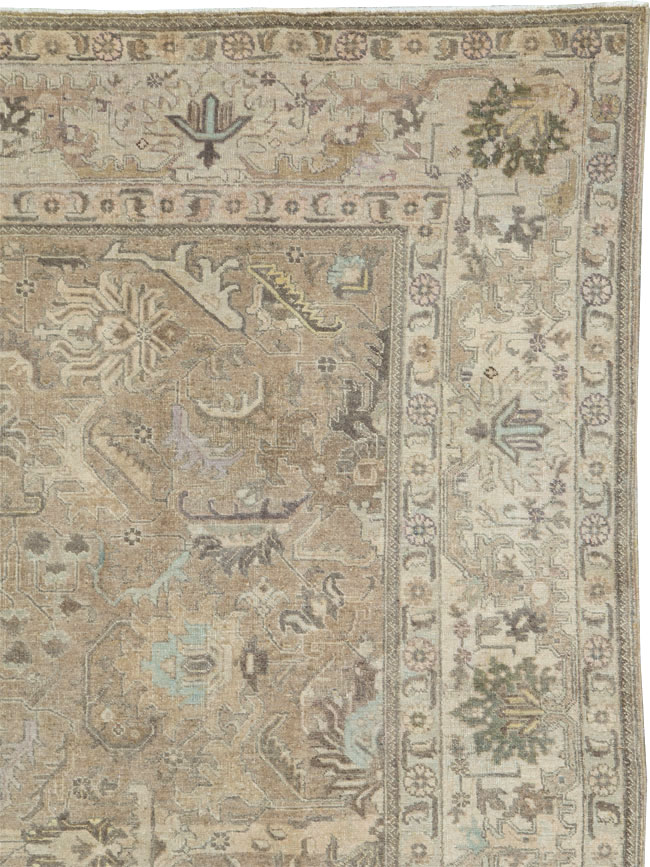 Vintage Persian Tabriz Carpet, No.20165 - Staging