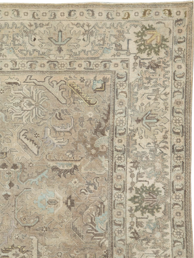 Vintage Persian Tabriz Carpet, No.20165 - Staging