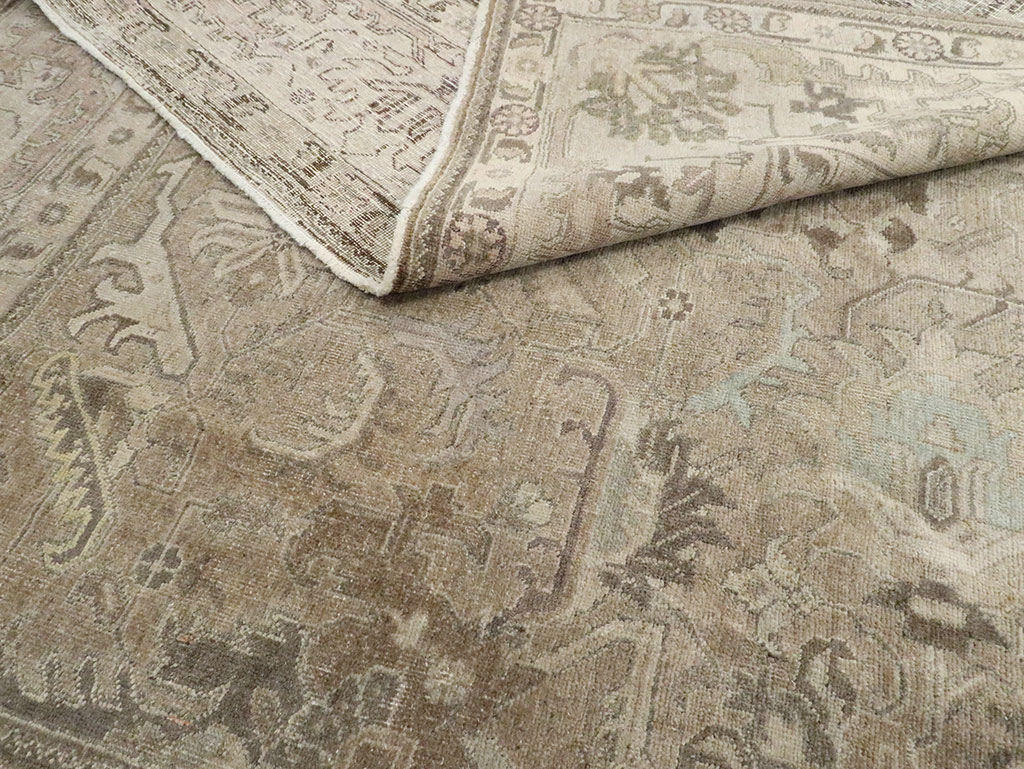 Vintage Persian Tabriz Carpet, No.20165 - Staging