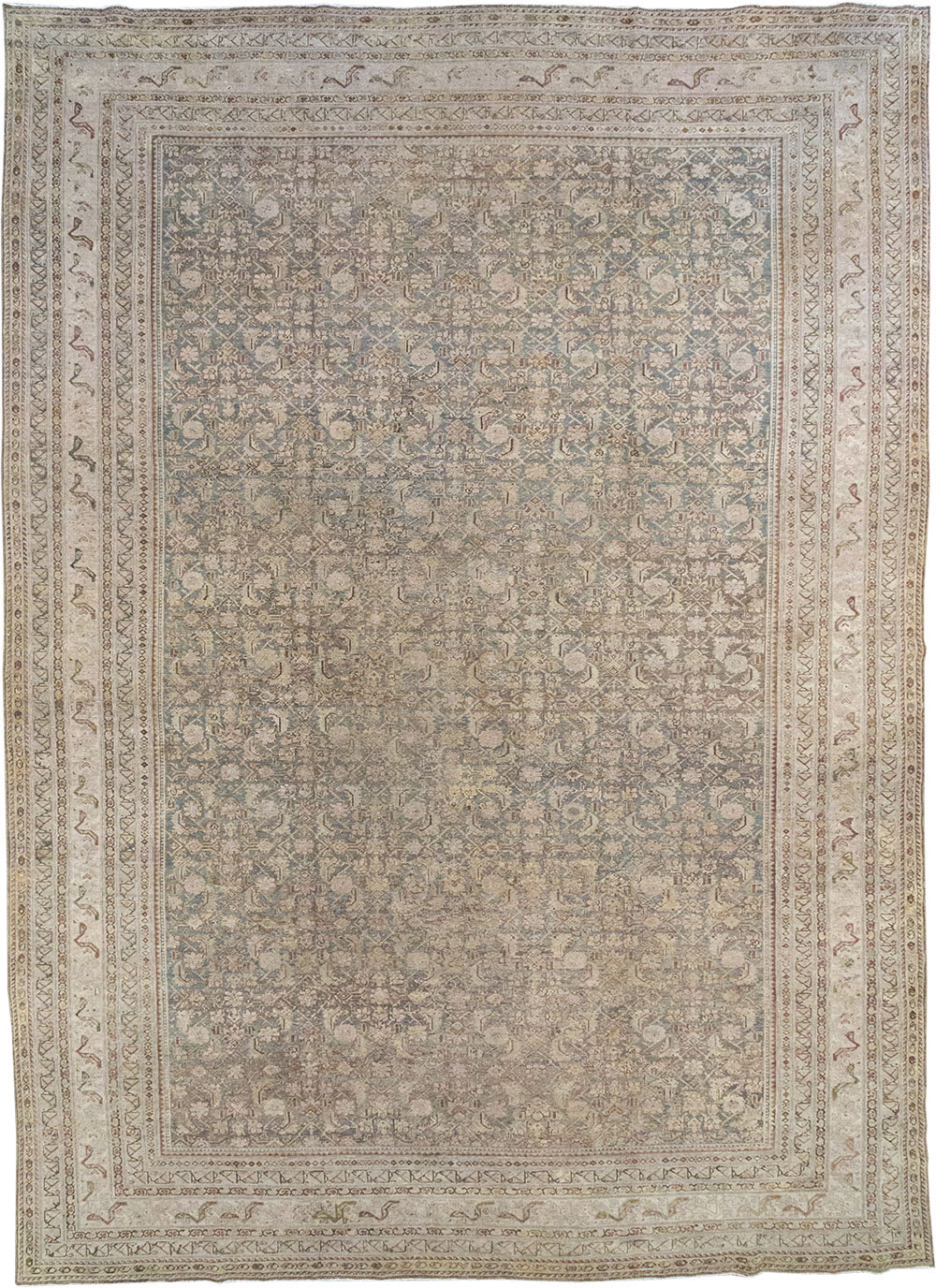 Antique Persian Malayer Oversize Carpet, No.20167 - Staging