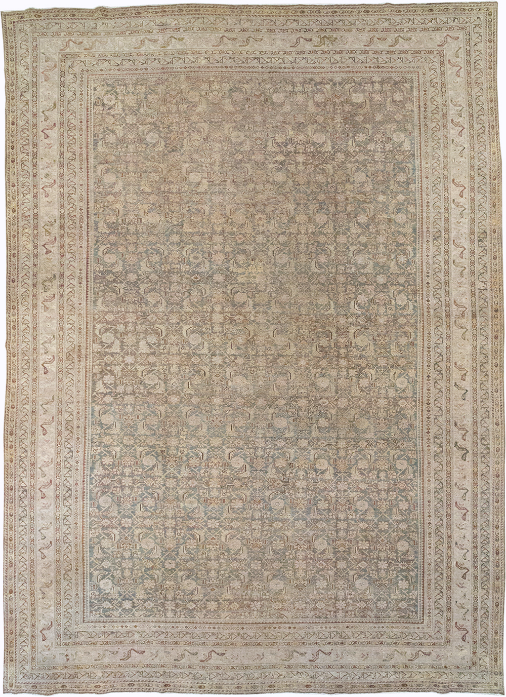 Antique Persian Malayer Oversize Carpet, No.20167 - Staging
