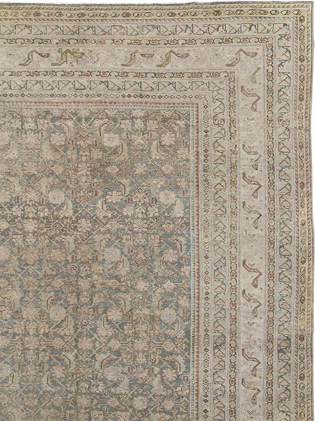 Antique Persian Malayer Oversize Carpet, No.20167 - Staging