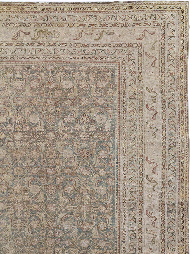 Antique Persian Malayer Oversize Carpet, No.20167 - Staging
