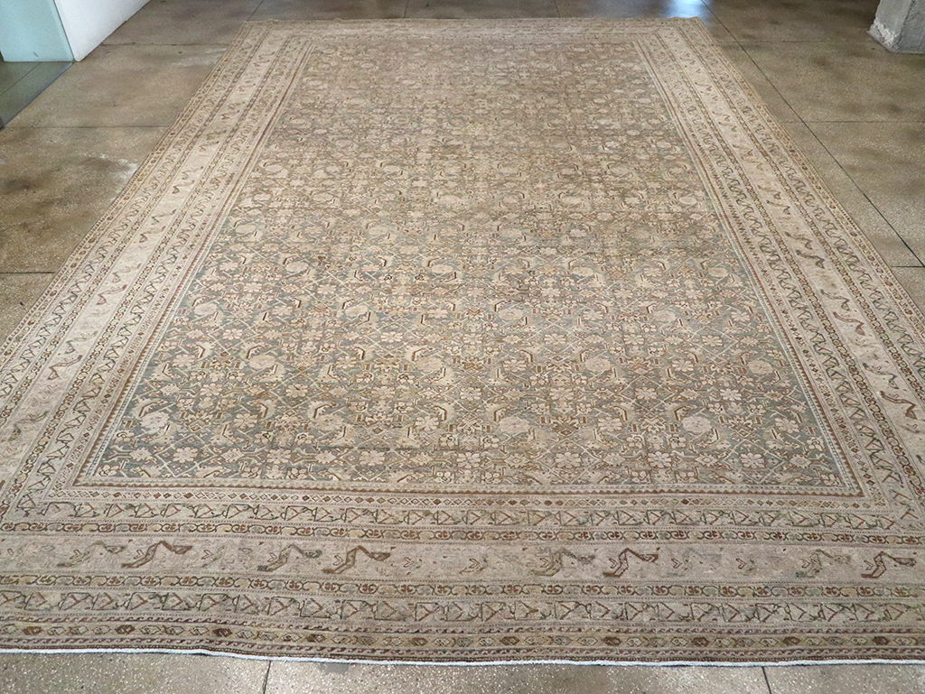 Antique Persian Malayer Oversize Carpet, No.20167 - Staging