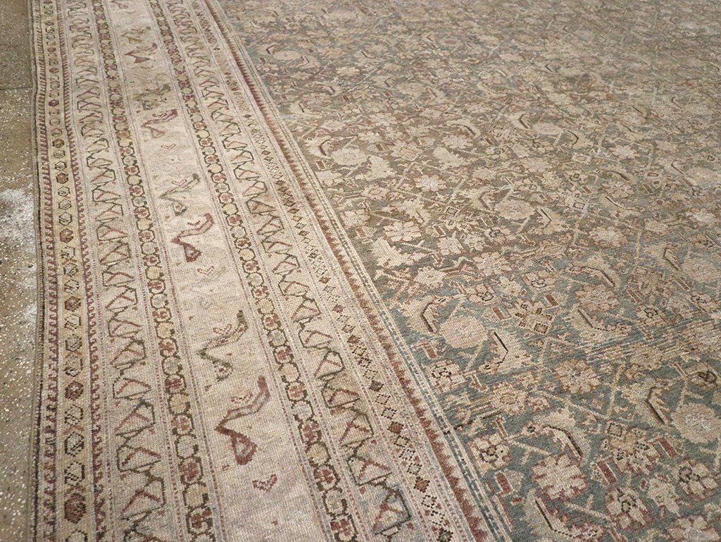 Antique Persian Malayer Oversize Carpet, No.20167 - Staging