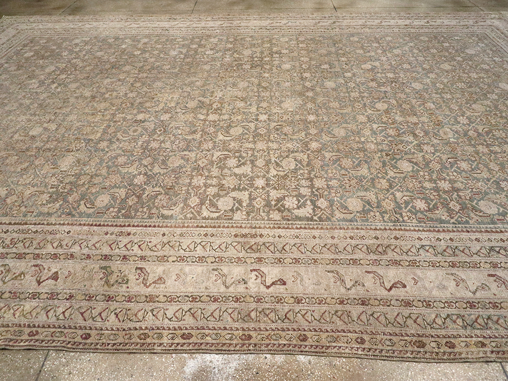 Antique Persian Malayer Oversize Carpet, No.20167 - Staging