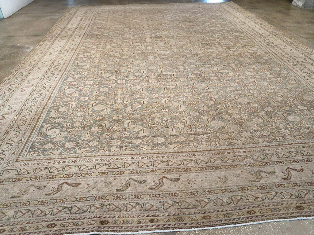 Antique Persian Malayer Oversize Carpet, No.20167 - Staging