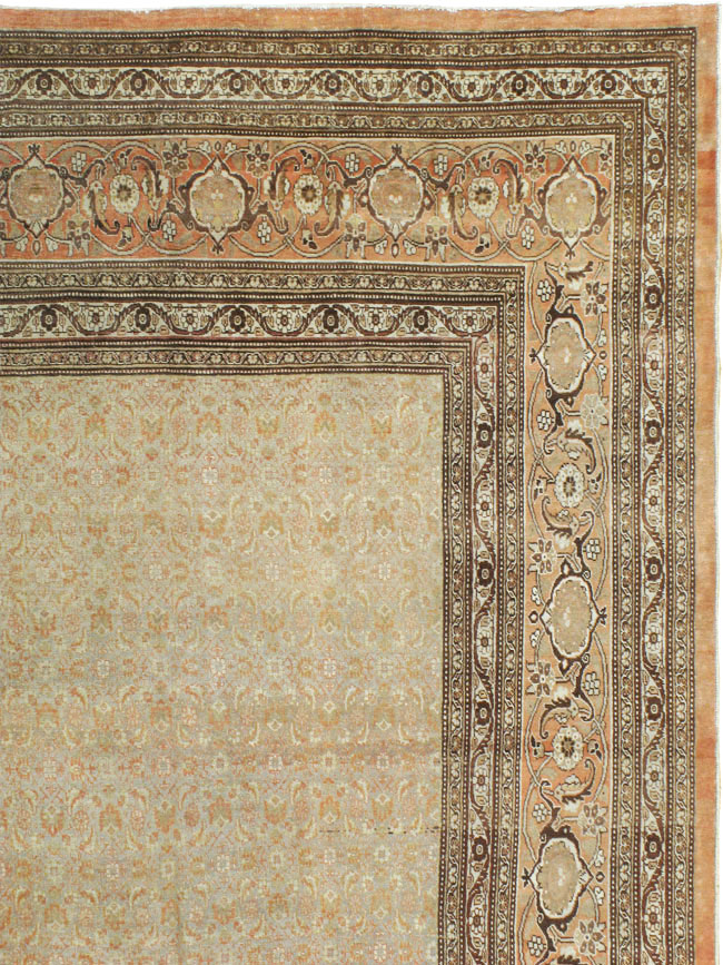 Antique Persian Tabiz Carpet, No.20170 - Staging