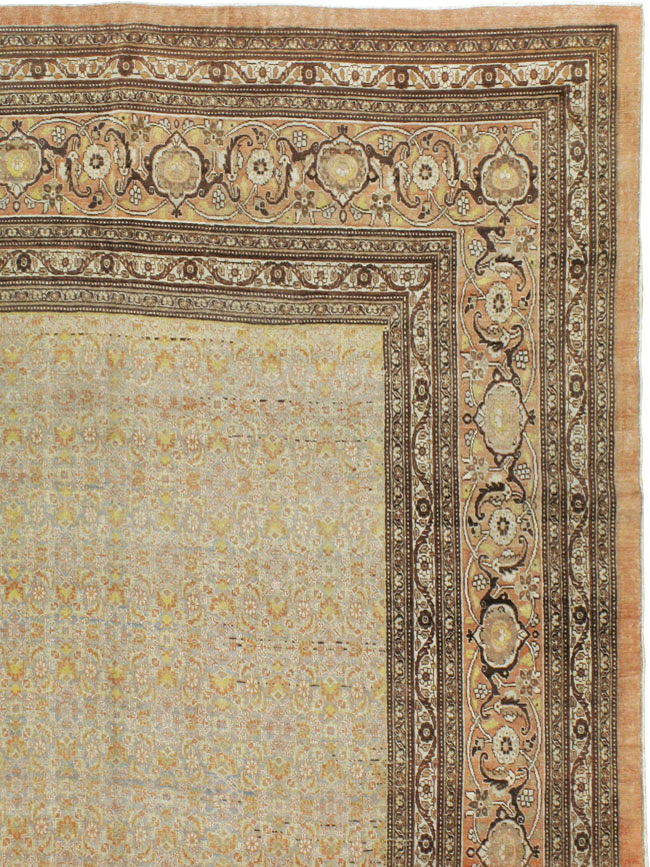 Antique Persian Tabiz Carpet, No.20170 - Staging