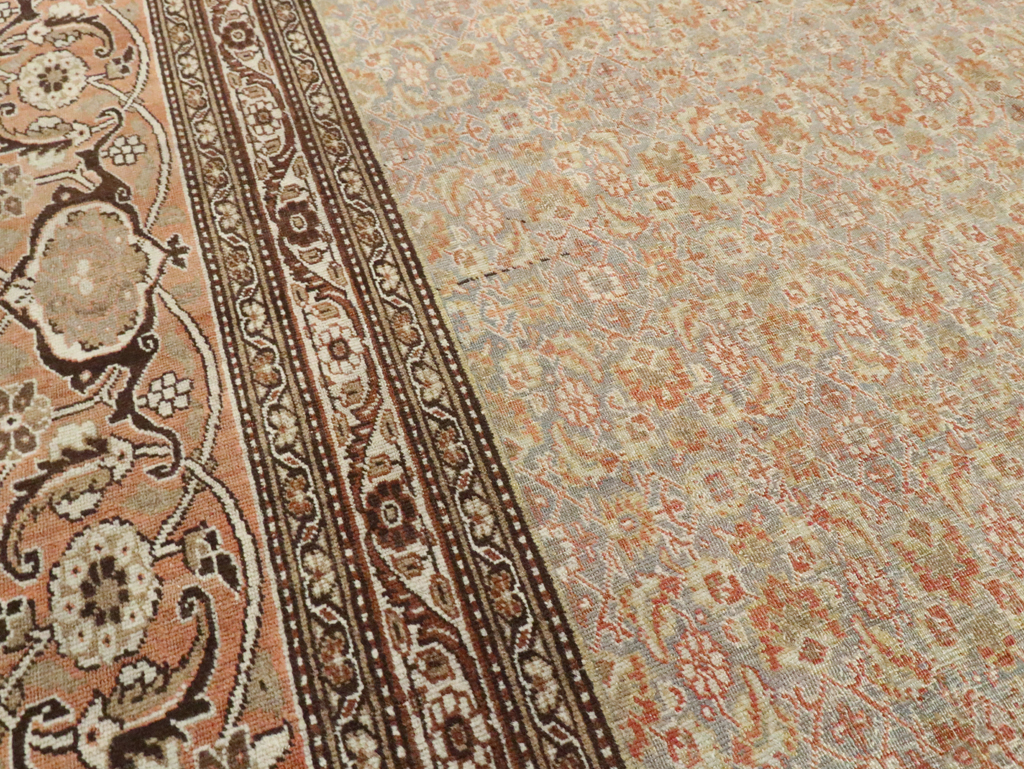 Antique Persian Tabiz Carpet, No.20170 - Staging